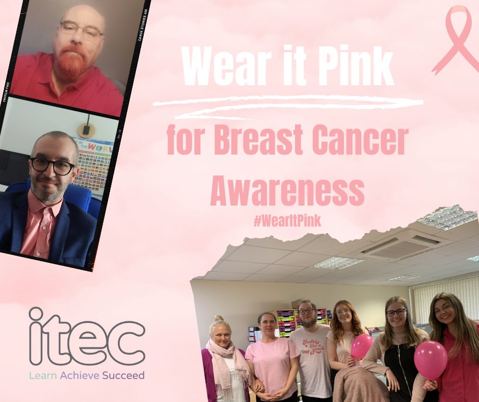 ITECNorthEast's tweet image. Today we have all been tickled pink for @BreastCancerNow to help raise awareness and some money for Breast Cancer Awareness.

#WearItPink #BreastCancerAwareness