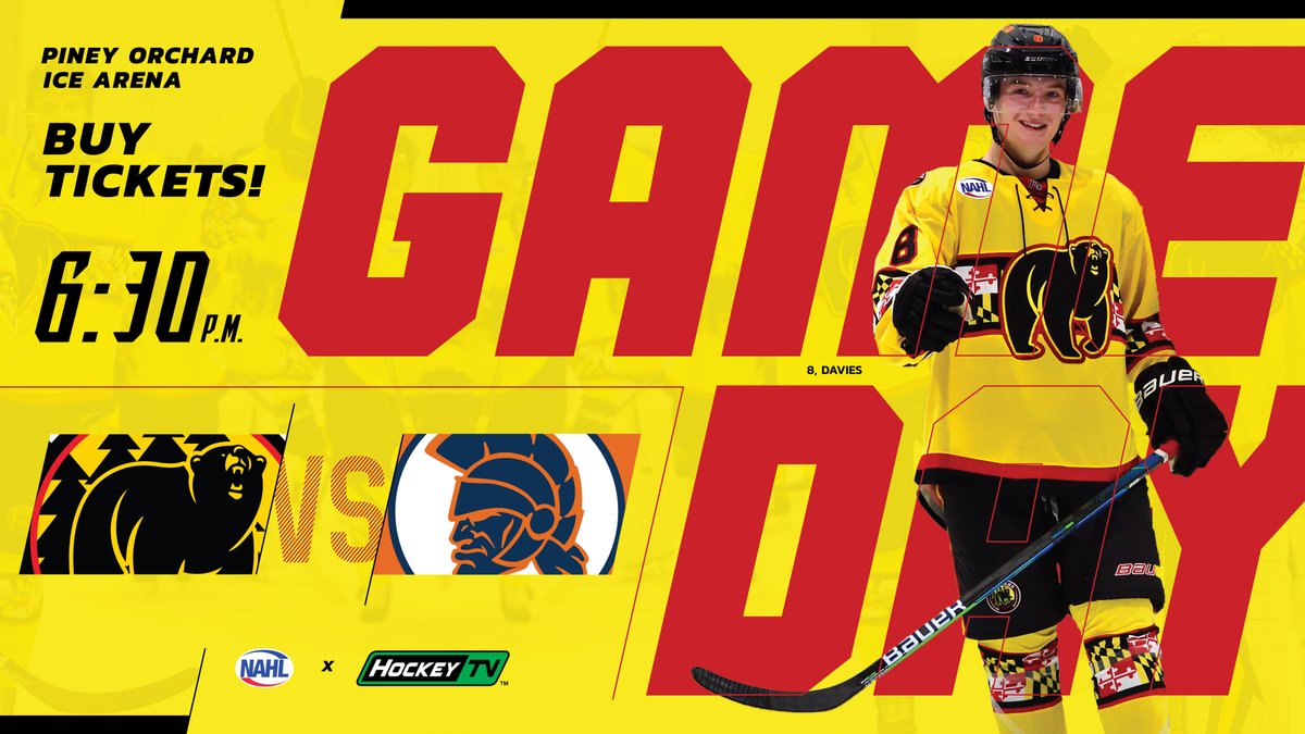 Maryland Black Bears (@blackbearsnahl) on Twitter photo BACK AT PINEY ORCHARD ICE ARENA! π
It's Gameday and we take on the <a href="/negenerals/">Northeast Generals</a> at 6:30pm in another exciting East Division match up! Get your last minute online tickets here β¬οΈ
tickets.marylandblackbears.com
π· <a href="/TheArtOfPicture/">The Art of Pictures</a> <a href="/JonnyP99/">JonnyP</a> BACK AT PINEY ORCHARD ICE ARENA! π
It's Gameday and we take on the <a href="/negenerals/">Northeast Generals</a> at 6:30pm in another exciting East Division match up! Get your last minute online tickets here β¬οΈ
tickets.marylandblackbears.com
π· <a href="/TheArtOfPicture/">The Art of Pictures</a> <a href="/JonnyP99/">JonnyP</a>