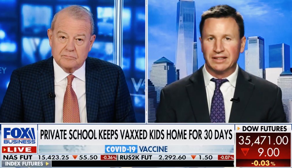 NEW: Florida is fighting a vaccine mandate. A school in Miami requires vaccinated students to stay home for 30 days. I discuss the latest from the Sunshine State: video.foxbusiness.com/v/627832922300…