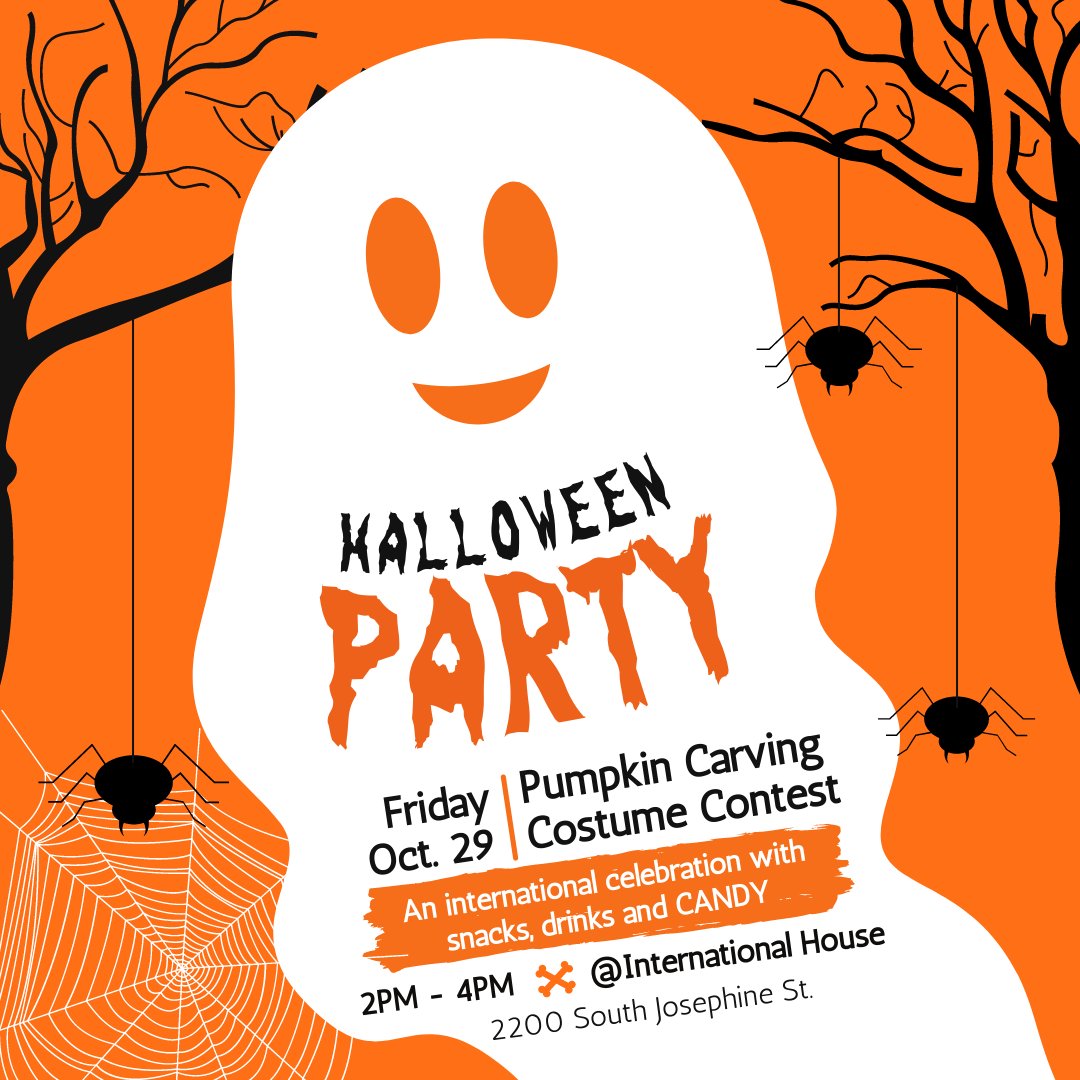 IsssDu's tweet image. What is your favorite Halloween candy?  M&amp;amp;Ms?  Reese PB cups?  Candy Corn?!?!  

Reminder: Next Friday 10/29, join I-House for an international Halloween party 2:00 - 4:00pm.  We will have a costume contest, pumpkin carving, and plenty of CANDY.  Come get into the spirit!!