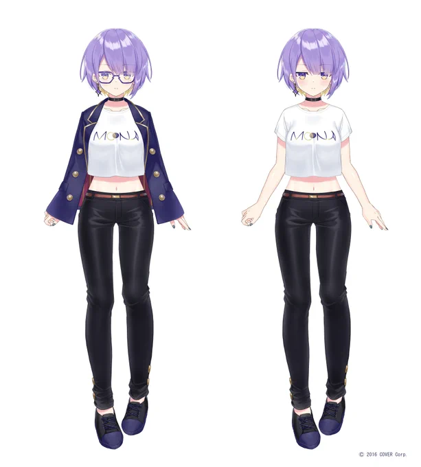 ムーナちゃんのお出かけ着を仕立てさせていただきました。髪型はいろいろ相談してバッサリ切っちゃうスタイルになりました!cool!✨

#holoIDNewCostume 