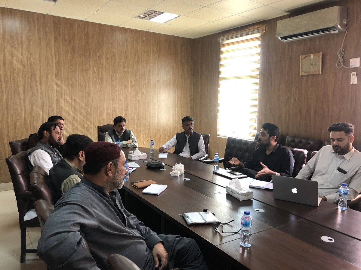 AgricultureBal2's tweet photo. Mr. Umaid Ali Khokhar, Secretary Agriculture Balochistan comprehensively discussed with delegation of World Bank to promote the Agricultural activities particularly in backward areas of Balochistan. https://t.co/0z4fSEHvfR