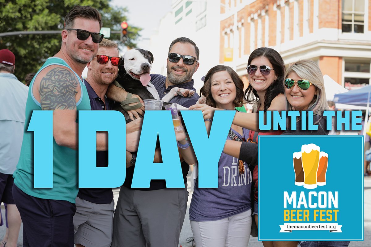 MaconBeerFest's tweet photo. We're one day away from the most amazing beer festival! LAST CHANCE to grab your advance tickets before midnight tonight.
TICKETS: https://t.co/7lZfr0jPek https://t.co/JsJRpCx3Qx