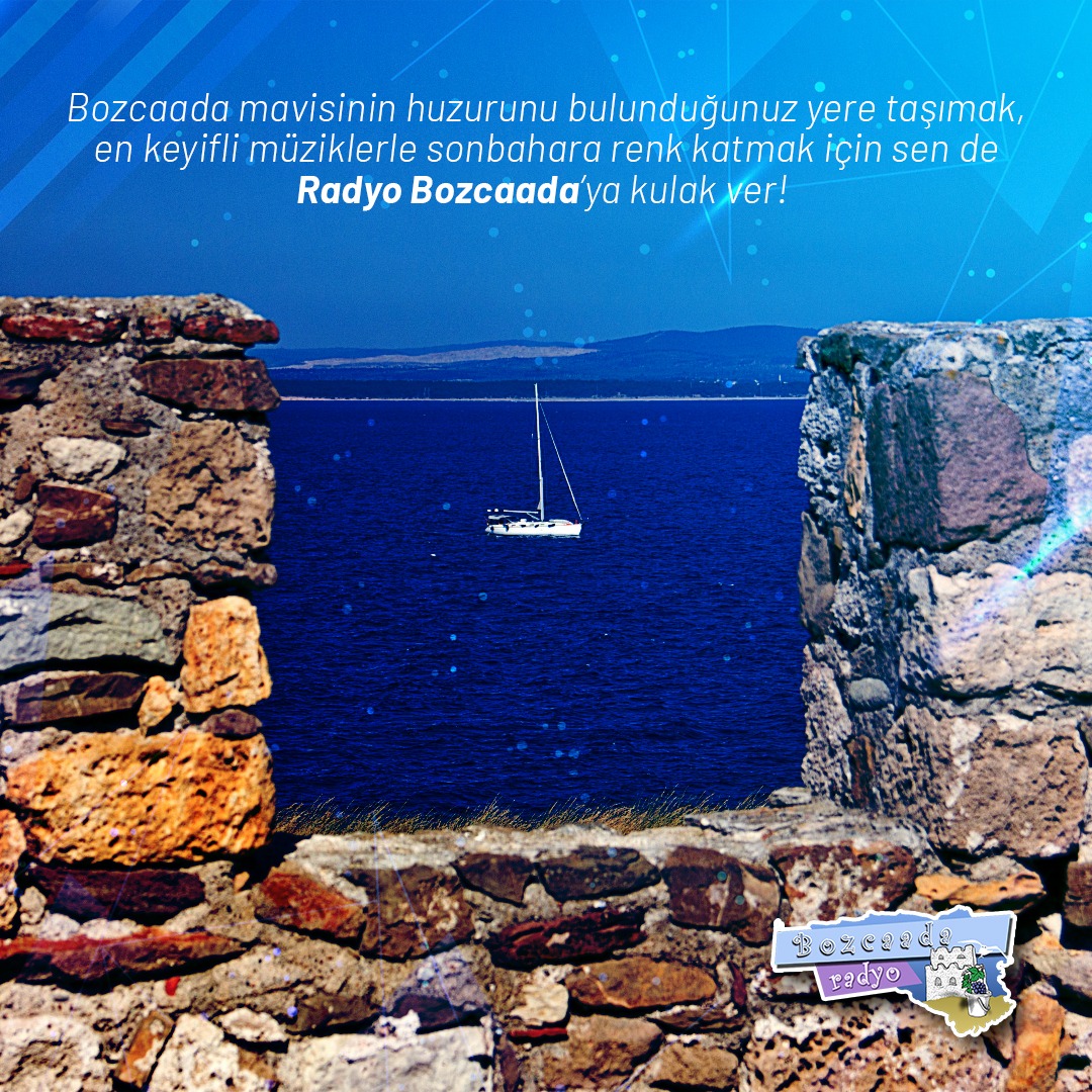 radyobozcaada's tweet photo. Bozcaada mavisinin huzurunu bulunduğunuz yere taşımak, en keyifli müziklerle sonbahara renk katmak için sen de Radyo Bozcaada’ya kulak ver! 💙⛵🎶
.
#radyobozcaada #bozcaada #adafısıltısı #radyo #müzik #sonbahar https://t.co/S901IC0xdW