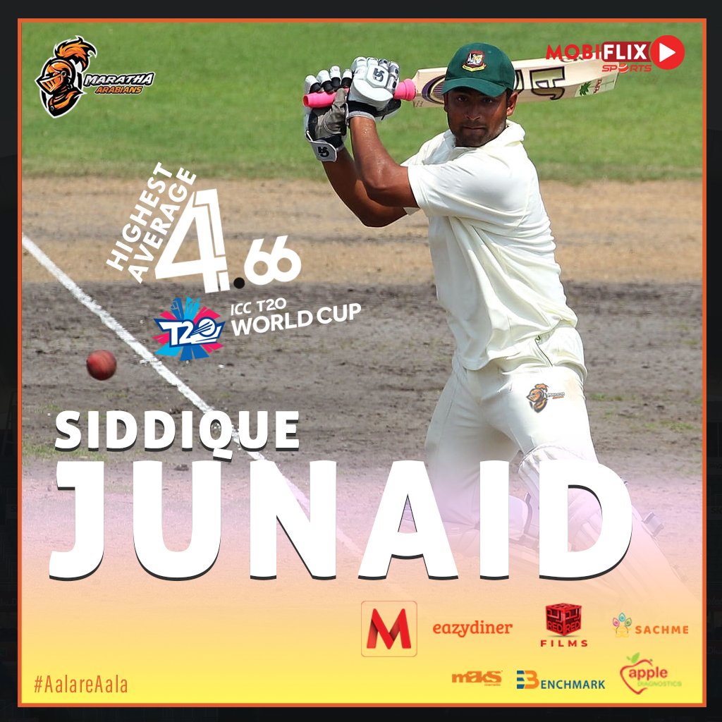 There are stars and then there is 💥Junaid Siddique 💥 who has been doing his job silently. With the highest average of 4️⃣1️⃣.6️⃣6️⃣ in <a href="/T20WorldCup/">T20 World Cup</a>, he has allowed his bat 🏏 to do the talking. Happy 🙂to have him in our team.

#cricket #cricketer #cricketlovers  #ICC #sports #IPL