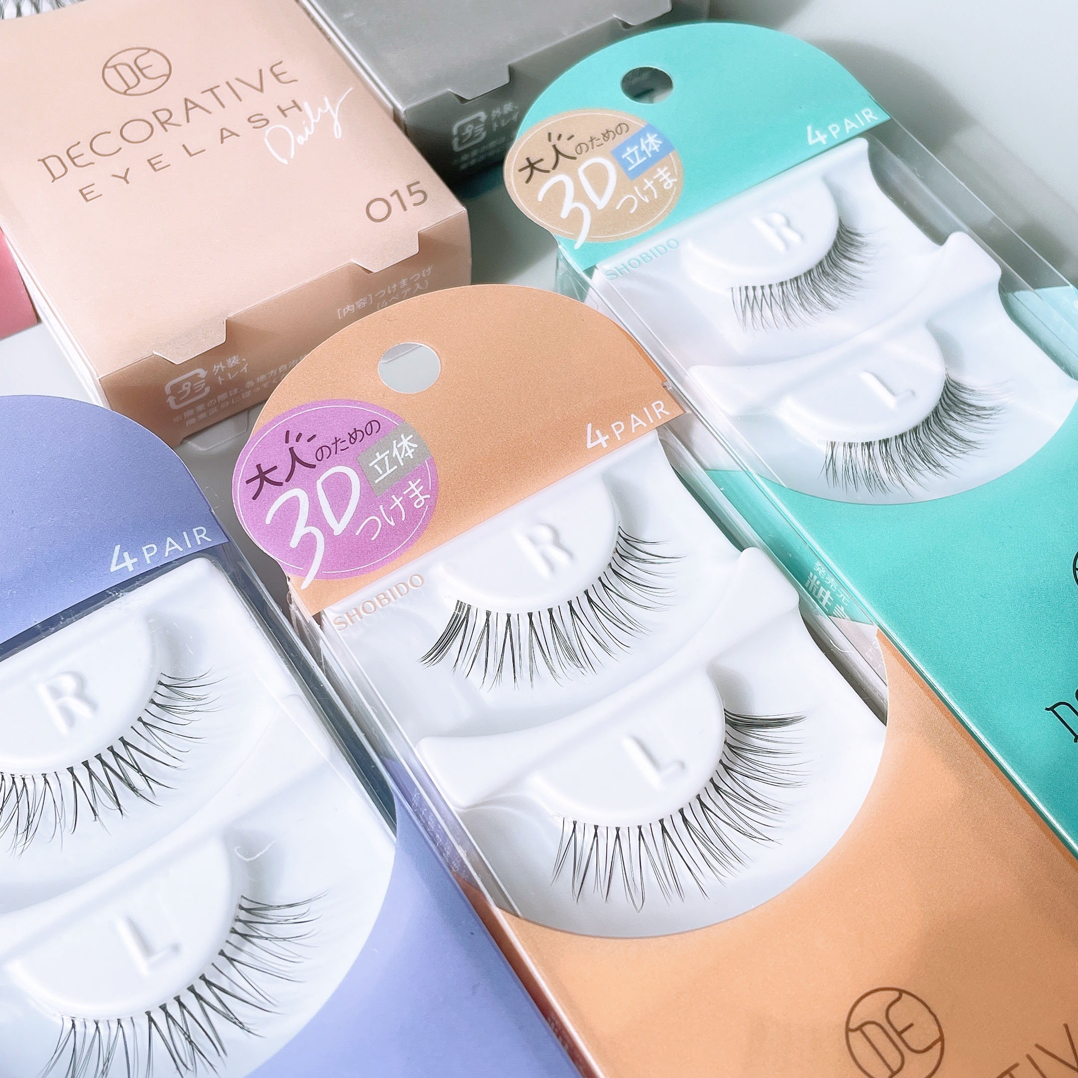 SHO-BI Japan Decorative 3D Shape Daily Eyelash Kit (4 pairs)