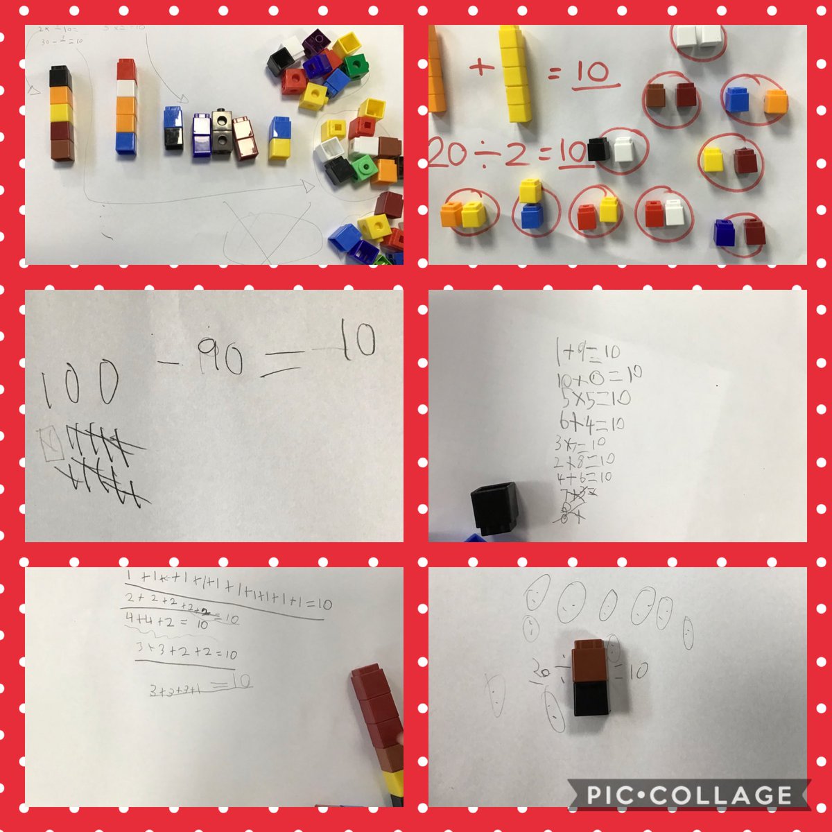 MissWatkinsG's tweet photo. Year 3 have enjoyed making 10 this morning, using the four operations. They proved it using cubes! ➕➖✖️➗
#HBmake10
@HartleyBrookPri https://t.co/iAriXmWHAk