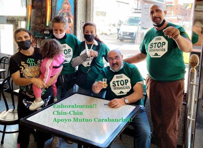 Mareainquilina's tweet photo. 🥳Hoy nos sumamos a la celebración de Apoyo Mutuo Carabanchel (PAH), tras superar muchísimas dificultades han conseguido junto a la familia de Juan y Carmen con 5 niños poder tener un #AlquilerSocial en condiciones!!😍🙌💪 https://t.co/Etz31XBqPn