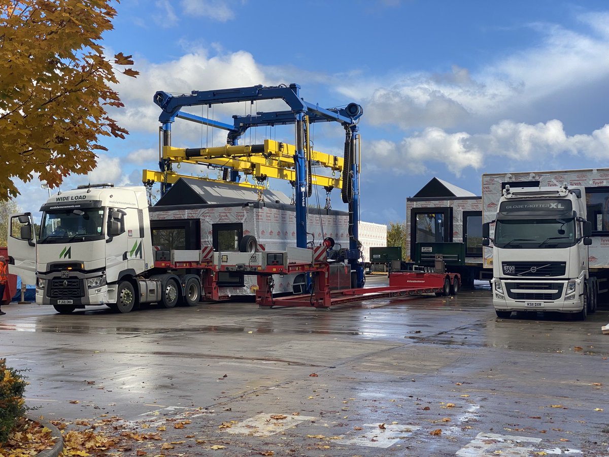 TomBloxhamMBE's tweet image. Great to visit our own MMC @housebyus factory this week . Seeing chunky super sustainable timber in one door and complete Town house modules out the other on the way to @WirralWaters