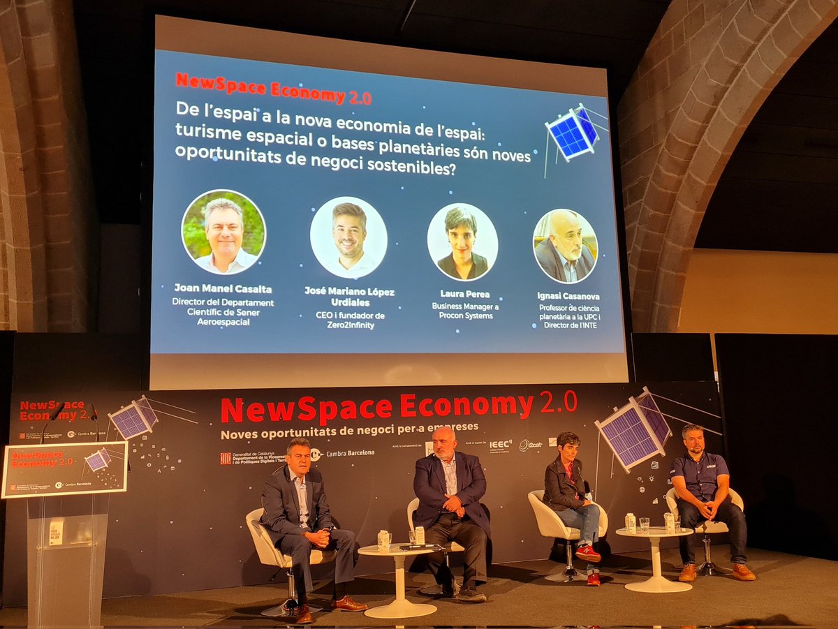 #NewSpaceDay 🚀: Joan Manel Casalta, Dtor. del Dept. Científic de #SENER comenta com les grans empreses que arribaran a impulsar bases planetàries, obriran noves línies de negoci a moltes més empreses, en diferents línies.
