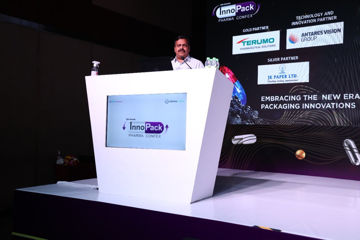 InnoPackPharma's tweet photo. M. Madan Mohan Reddy, Director, AUROBINDO PHARMA LTD graced us as a guest of honor at the 10th Annual Innopack Pharma Confex held at Novotel &amp; HICC Complex, Hyderabad.
#InnoPack #InnoPackPharmaConfex #InnoPackPharma #pharmapackaging #packaging #pharmaconference #pharmaceuticals https://t.co/s4Nwj8zHzM