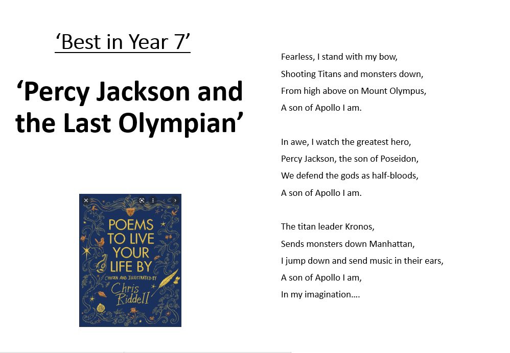LR_Culture's tweet photo. We are proud to publish the winning poems from our National Poetry Day competition. The students will all receive subject badges from a very proud English department #NPD2021 #NationalPoetryDay 

Well done to all who took part and a special congratulations to Hao, Nyla and Ole 👏 https://t.co/YDFy4mENd2