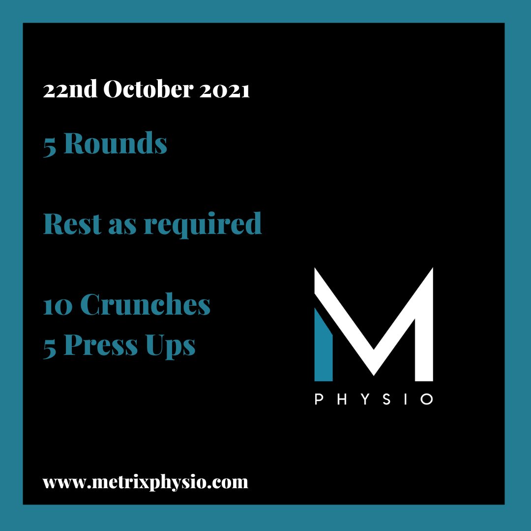 MetrixPhysio's tweet image. Day 22