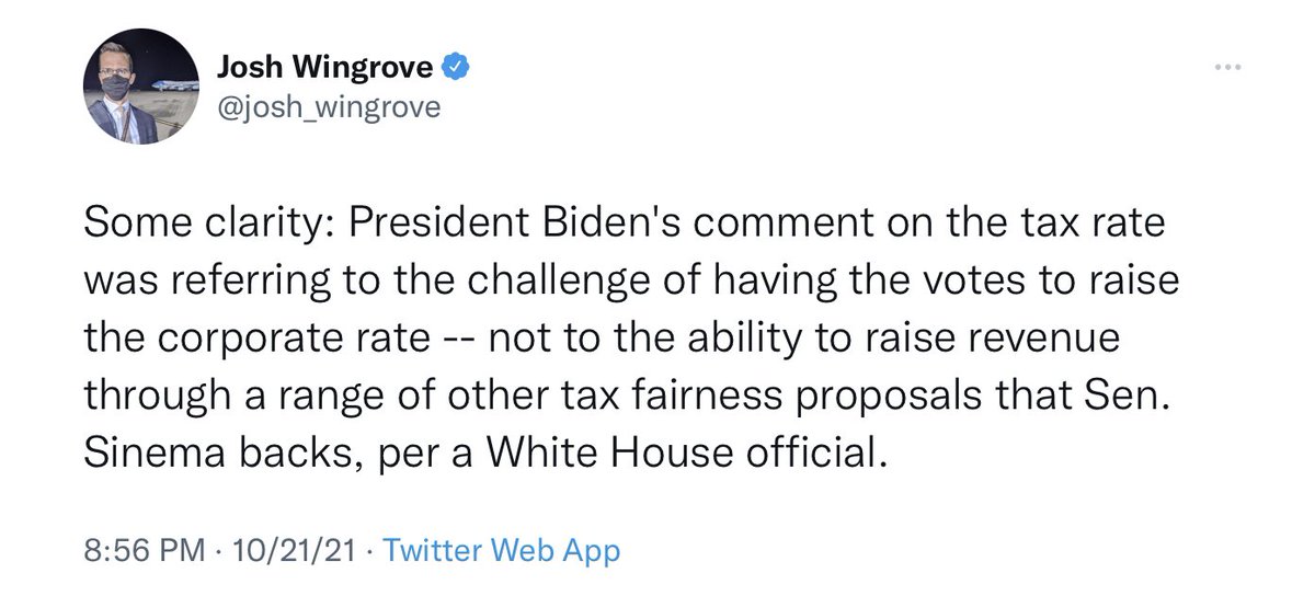 ChadGilmartinCA's tweet photo. White House staff was busy during last night’s town hall fact checking their boss, Biden, in real time…

Staff issued clarifications on a range of Biden’s remarks including on the supply chain crisis, to raising taxes, and even Taiwan ⬇️ https://t.co/u6mJvqDTJZ