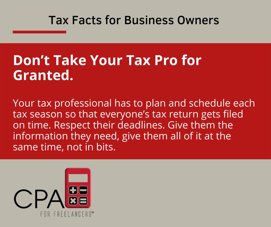 CPAFreelancers's tweet photo. It's not #taxseason yet, but this tip will keep your #freelancetaxes and #selfemployedtaxes in tip-top shape all year long. Check out other tips here on the blog: https://t.co/ImroHVB4LH https://t.co/ulac1DbYb1