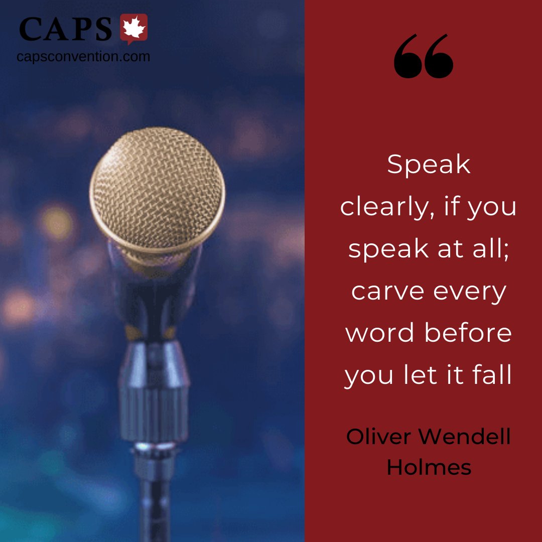 cdnspeakers's tweet photo. "Speak clearly, if you speak at all; carve every word before you let it fall"
🎤 https://t.co/wf7tK76Y6E #speakertraining #presentationdevelopment #speechwriting #presenter #storytelling #persuasion #workshop #keynote #convention https://t.co/Wc2k2UPQIg