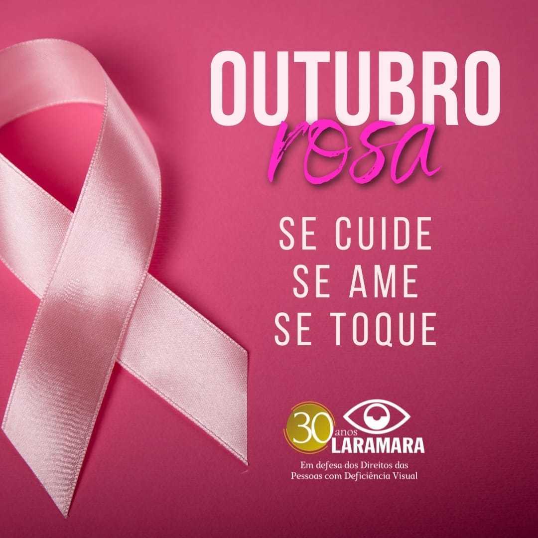 Neste mês de outubro nós da Laramara nos mobilizamos para conscientização do câncer de mama.
Quando diagnosticado precocemente o câncer de mama tem 95% de chances de cura. previna-se faça o auto exame e exames periódicos.

#Laramara #Outubrorosa #Cancerdemama