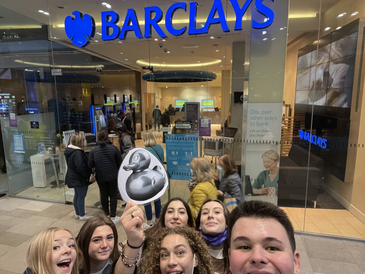 RBARubberDuck's tweet photo. @RBA_Sixth #monopolyduck At Barclays! https://t.co/AB7SsYBDyw