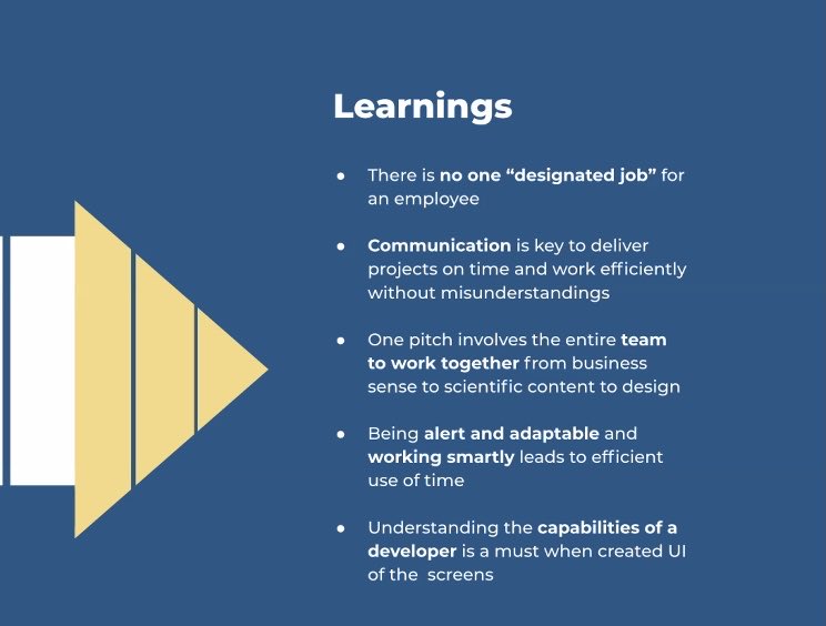 AditiGanju's tweet photo. Our design intern @Saathealth1 articulated her learnings so beautifully in this summary slide of her stellar presentation, had to share it! Folks like this make me so hopeful about the future…. #parentpreneurs #Techforgood #humanisingdesign #usercentricity https://t.co/p8n0nZNwNr