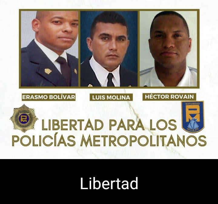 LauraDeMolina1's tweet photo. S.O.S. EN LA MADRUGADA #22Oct TRASLADARON A LOS 3 POLICÍAS METROPOLITANOS DE RAMO VERDE A LA CÁRCEL FENIX EN BARQUISIMETO.
LA VIDA DE ELLOS CORRE PELIGRO EN CARCELES COMUNES.
HASTA CUANDO TANTA MALDAD EN SU CONTRA.
 LES CORRESPONDE LIBERTAD TRAS 18 AÑOS Y 5 MESES PRESOS
AUXILIO https://t.co/F2RzFZQt1q