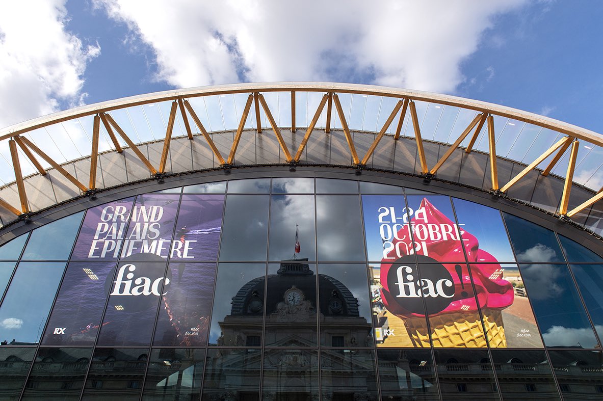 FIAC 2021 It’s the second day of FIAC and we are excited to see you at the Grand Palais Éphémère today and during the weekend. The number of tickets is limited and they are only available online. Think to book in advance. Link in bio for the FIAC e-shop.