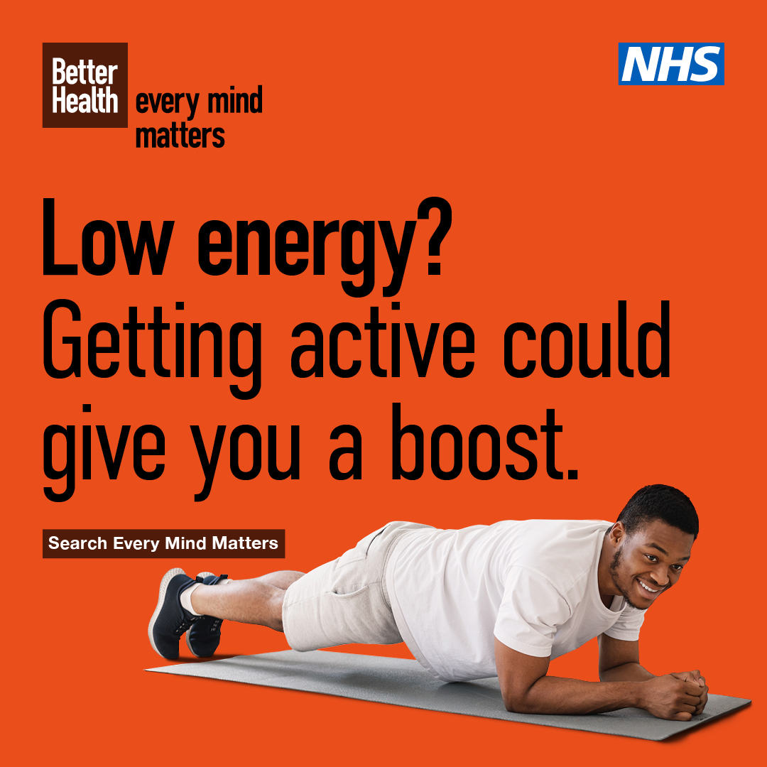 Low energy? There are little things we can all do to help look after our mental health.

Get expert advice and practical tips to help you look after your mental health and wellbeing, discover what works for you ➡ nhs.uk/every-mind-mat…

#everymindmatters
