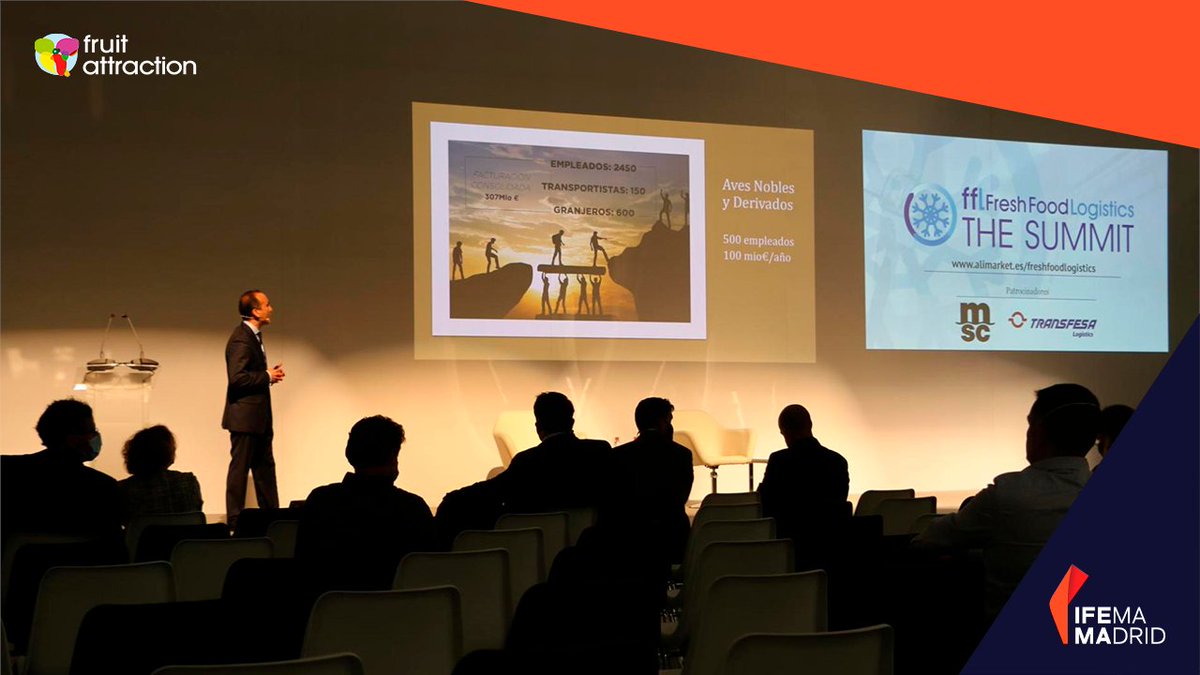 FruitAttraction's tweet photo. La digitalización como clave para optimizar la cadena de suministro fue tratada en la segunda edición de #FreshFoodLogistics THE SUMMIT, celebrado en el marco de #FruitAttraction21.
ℹ️ https://t.co/JW2298z7GO https://t.co/dCY3A9rfxz