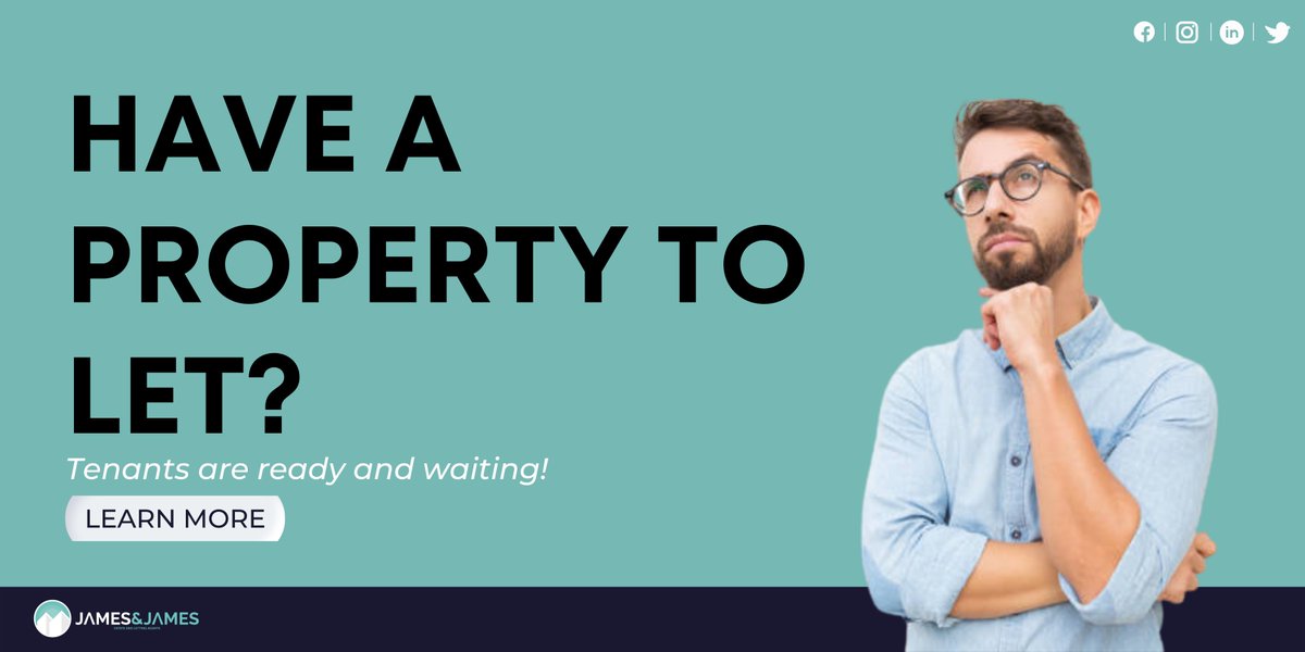 Lettings are in high demand these days, and you may be the landlord that people are looking for!😉

If you have a property to let or sell, please call us on 01903 958770 for more information. Visit this link now: bit.ly/JamesandJamesA… to see how much your home is worth. 🙌
...