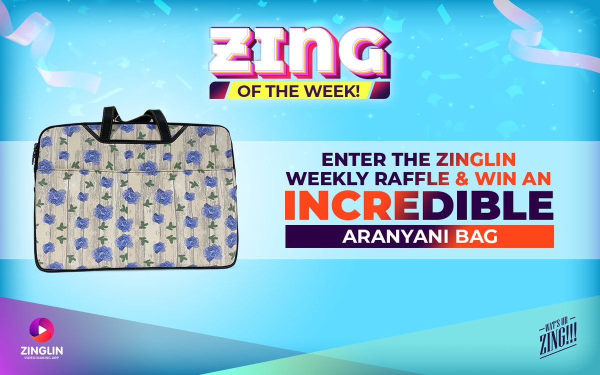 zingshorts's tweet photo. Stand a chance to win this spacious and colourful #Aranyani bag with this week’s Zinglin raffle prize! Participate and win!!! 

Download now: https://t.co/PUv8rX2UfT

#ParticipateNow #Zinglin #Gifts #WatsUrZing #raffle #bag #travel #convenient #armyprint #prizes #luck #win https://t.co/KqvFsxsX3m