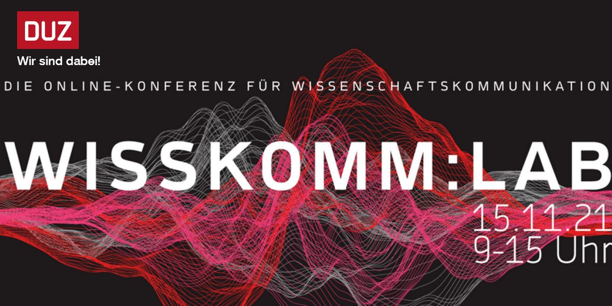 #Wissenschaftskommunikation: Was sind Herausforderungen, Perspektiven, Lösungen? Am 15.11. findet dazu die Online-Tagung Wisskomm:Lab statt - die DUZ ist auch dabei. Melden Sie sich hier an und diskutieren Sie mit: hft-stuttgart.de/transfer/fuer-… #Wisskomm #scicomm <a href="/HFT_Presse/">HFT Stuttgart</a>