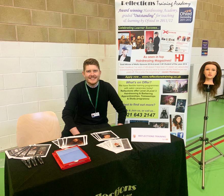 ReflectionsTA's tweet photo. Grace academy Solihull career fair.
Would you like us to come to your school?
Contact our recruitment team today and book it!
-BIRMINGHAM 0121 643 2147
-BRISTOL 0117 922 1440
#careerfair #schools #schoolcareerday #reflections #trainingsacademy #solihul #birmingham #bristol https://t.co/4DLXzOfIeW