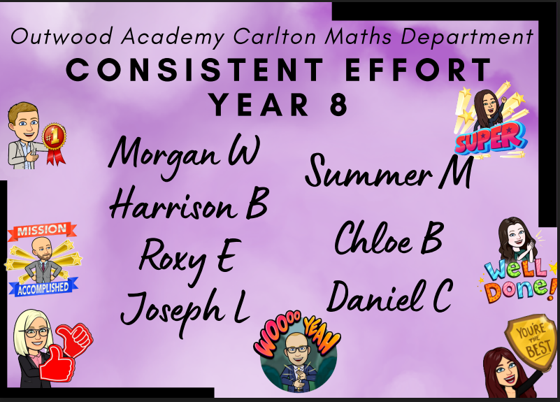 OACarlton's tweet photo. The Maths department have nominated their 'consistent effort' students who always give 100% in their maths lessons and with their homework. #Proud @OACarlton https://t.co/HDAHytUYj1