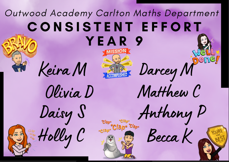 OACarlton's tweet photo. The Maths department have nominated their 'consistent effort' students who always give 100% in their maths lessons and with their homework. #Proud @OACarlton https://t.co/HDAHytUYj1