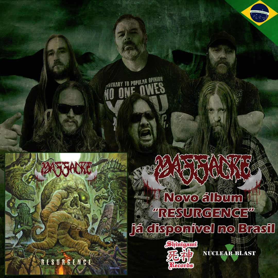 shinigamirec's tweet photo. A lenda do #DeathMetal #MASSACRE finalmente está de volta com o seu #NovoÁlbum intitulado #Resurgence
#ParticipaçõesEspeciais de #MarcGrewe, #DaveIngram, #AndersOdden e #PeteSlate
Disponível na loja virtual [link na bio]
#Lançamento da #Parceria #ShinigamiRecords/#NuclearBlast https://t.co/WeCEt7QQeZ