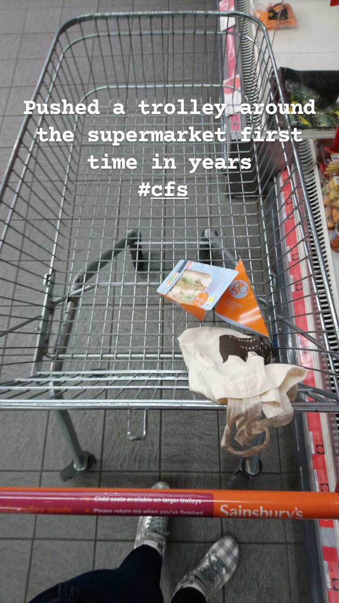 radi0gem's tweet photo. #accomplishment actually managed to push a trolley around @sainsburys today first time in years due to #cfs 👏 made life so much easier.
#cfs #podcaster #invisibledisabilty https://t.co/8eLtVyTSKA