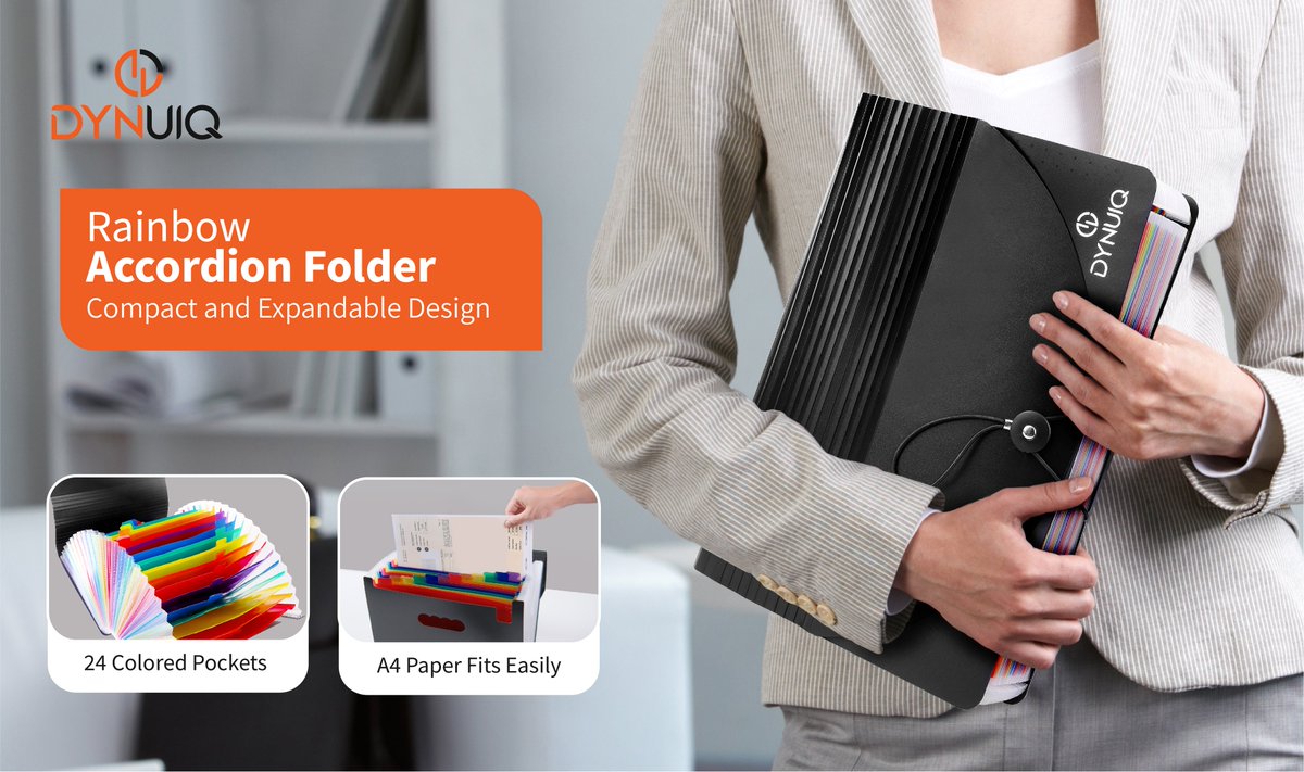 DYNUIQ's tweet photo. DYNUIQ presenting File Organiser, 24 pockets A4 size Rainbow colours with indexing tabs for just £9.99.
Order Now
https://t.co/0IhWKBzhvZ
#stationery #office #officesupplies #organised #file #paperwork #sort #store #document #filing #folder https://t.co/cWH4Wj5TOu
