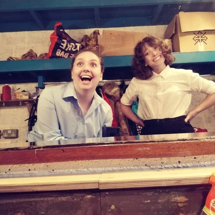 We're not very good at mirror selfies... but here's a mirror selfie from before our show yesterday at <a href="/WardrobeTheatre/">The Wardrobe Theatre</a>! Thank you to everyone who came to see us try out Careering in Bristol &amp; London - we couldn't have asked for lovelier audiences! 💖