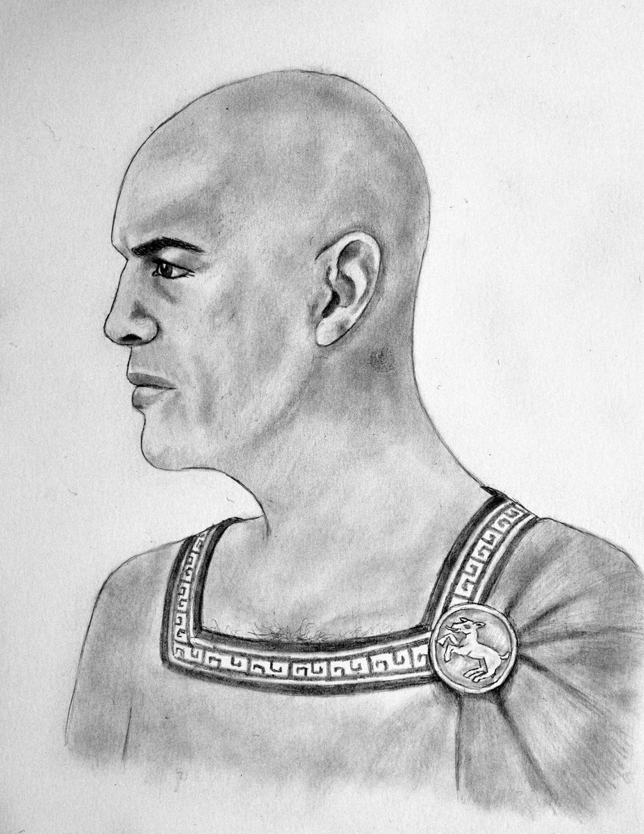 Iamnomodder's tweet photo. Today once again a new drawing with a character from my stories (or more from the past of one of my characters). Trikonos of Hylailos, loosely based on Billy Zane
#myart #artistsoftwitter #dasschwarzeauge #writingmynovel #combiningmyhobbies #writinganddrawing https://t.co/HxCaABJQOk