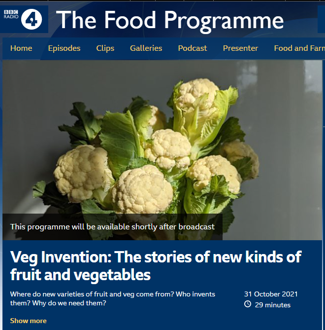 BBCFoodProg's tweet photo. This weekend @LeyLaLaa looks into the stories behind some of the new fruits and vegetables we now have. With @Tozerseeds @BarfootsUK @DanBarber @row7seeds @JackStein @PadstowkGarden @AmellonieAndrew #culinarybreedingnetwork https://t.co/nOW8YiEzCl https://t.co/4bbdvVvVAF