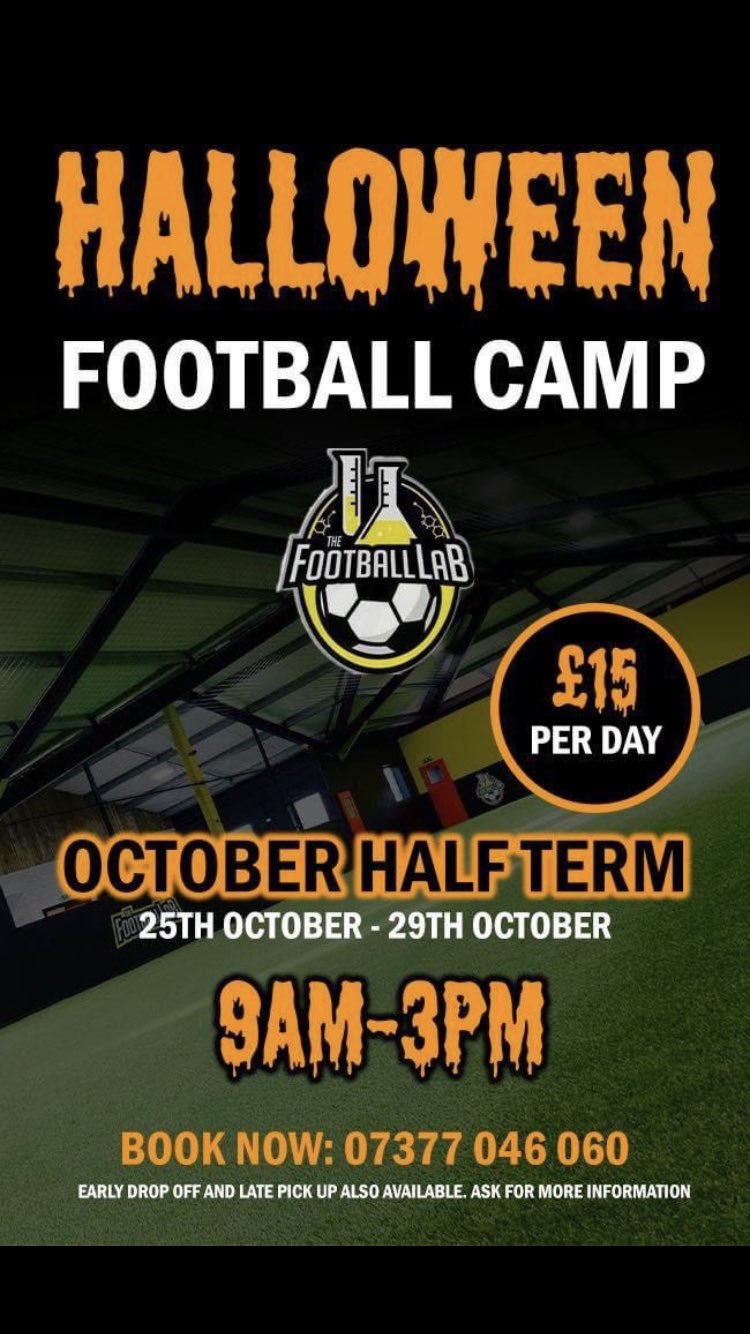 Cornist Park Football Lab Has Got A Spooktacular Football Camp See The Image For More Information T Co Djo36fwj6w Twitter