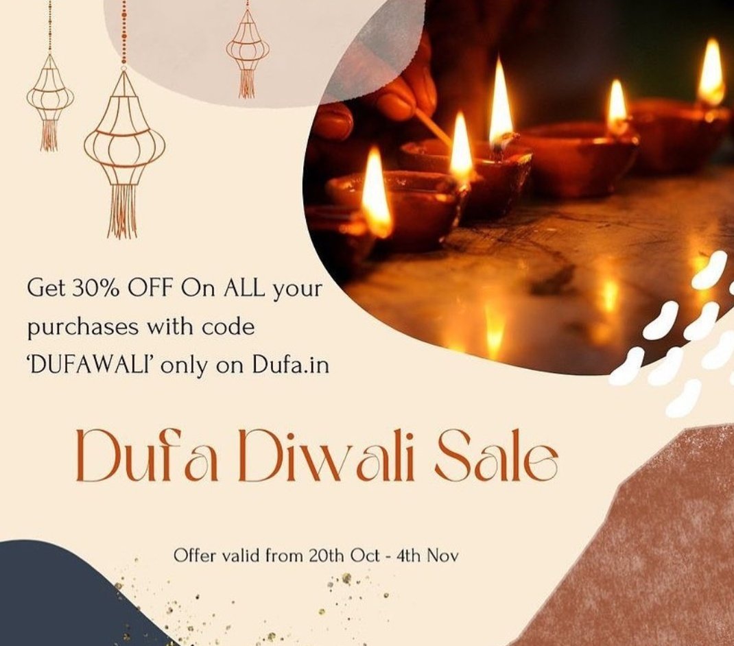 dufamarketplace's tweet photo. Enjoy the big Diwali sale and shop handmade, creative products only on Dufa . In addition to existing offers, Dufa is offering worldwide 30% off this Diwali!
Make this Diwali special for our local sellers by showing your support.
#Diwali2021 #local #Celebration https://t.co/m0gGGsV6cJ