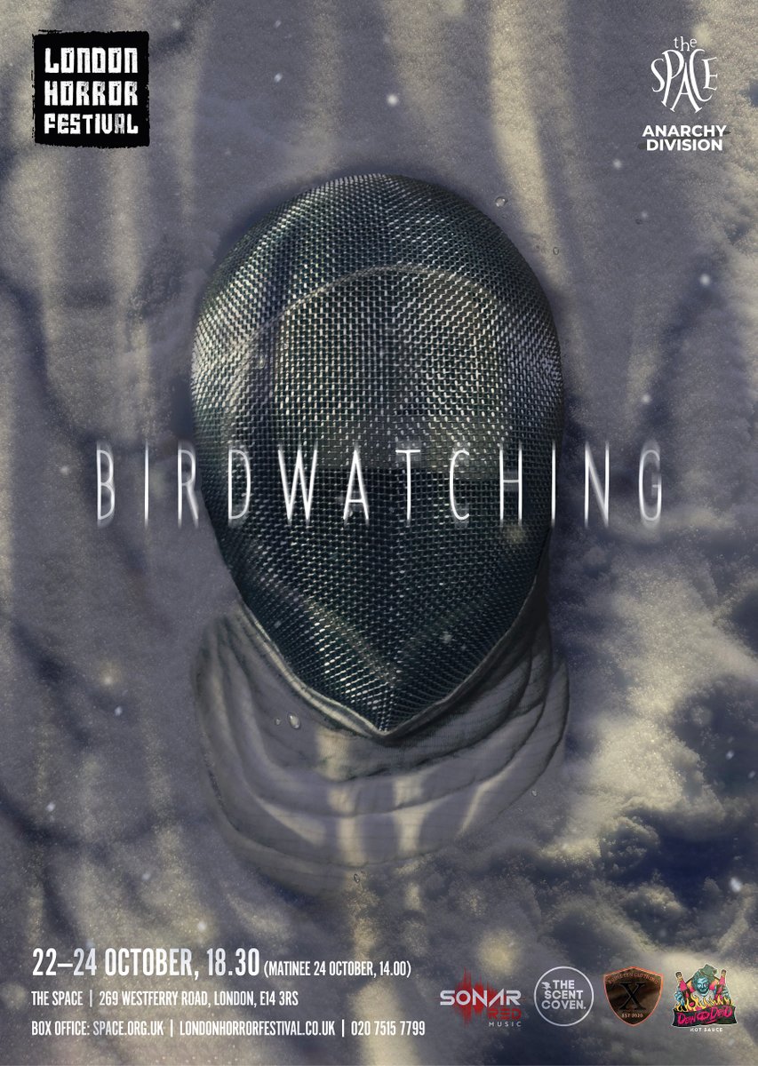LndnHorrorFest's tweet photo. WORLD PREMIERE TONIGHT 6.30pm @SpaceArtsCentre
BIRDWATCHING is a new play by @MirandaB_Writes debuting at #LHF2021
The show examines the conventions of #PsychologicalHorror and draws them out to their most nightmarish conclusions.
Tickets: https://t.co/ZNykdyo3PI
#HorrorPlay https://t.co/lEQsNIMn1L