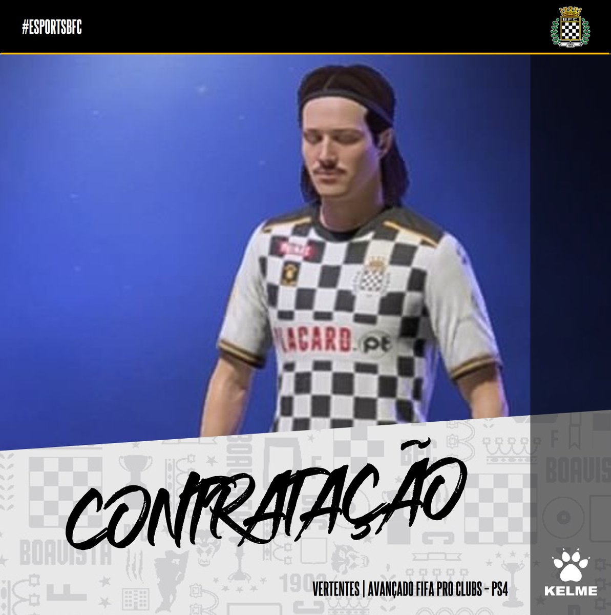 boavistaesports's tweet photo. 𝗕𝗘𝗠-𝗩𝗜𝗡𝗗𝗢! ◼️◻️

➡️ Vertentes_PT é avançado e será um dos novos reforços do Boavista para a nova temporada de FIFA Pro Clubs - PS4

👉 https://t.co/m6gB1cVGGh

#EsportsBFC #BoavistaFC #OrgulhoAxadrezado https://t.co/w6T5a9nIoV