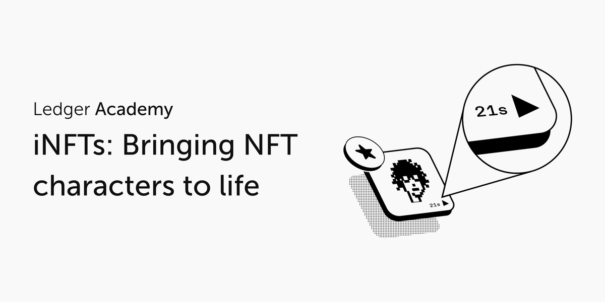 Ledger's tweet photo. #NFTs + AI = intelligent NFTs or iNFTs.

NFTs are constantly evolving, and iNFTs might just be the next step. But what makes an #NFT intelligent?

Learn more: https://t.co/I6vv3LhhB2 https://t.co/pq7GdIPg8r