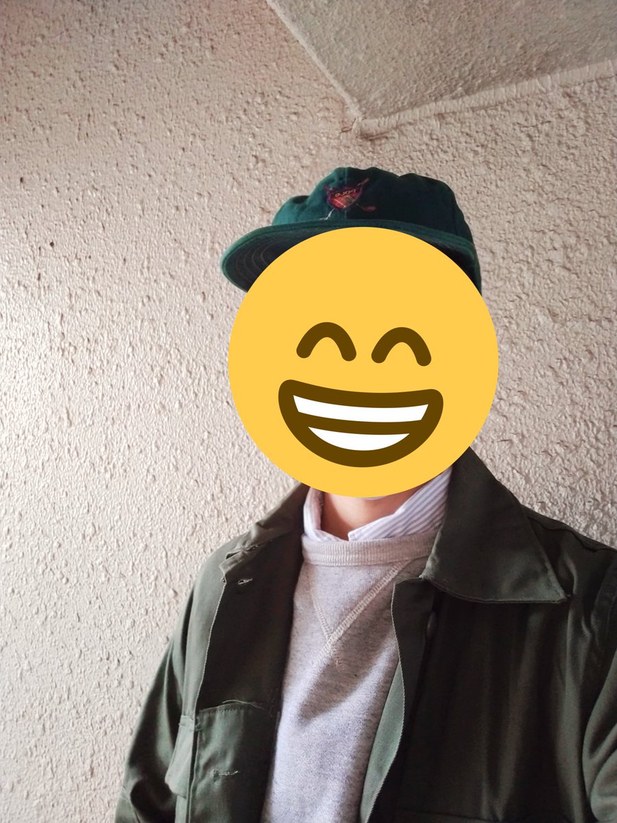 fukunokioku's tweet photo. アメカジ×ミリタリーにキャンディストライプのBDシャツを合わせてトラッドをちょい足し

Cap  #poloralphlauren #baseballcap
Outer  #usarmy #bdujacket
Tops  #toddsnyder #champion #sweatshirt
#uniqlo #candystripeshirt
Pants  #erickhunter #denimeasypants
Shoes  #tinberland #3eyeclassiclug https://t.co/mLPsLOa2fn