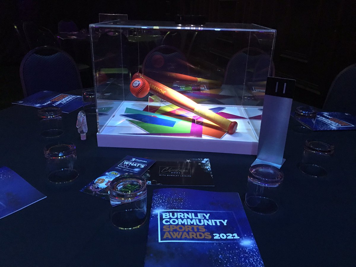 Last night we won Community Club of the year at the Burnley community sports awards hosted by the inspirational <a href="/ColinRayJackson/">Colin Jackson</a> 
We appreciate all the help form <a href="/TNLComFund/">The National Lottery Community Fund</a> <a href="/ThisGirlCanUK/">This Girl Can</a> <a href="/Sport_England/">Sport England</a> for the funding and support given to us during the pandemic 😷⚾️🏆🙏❤️