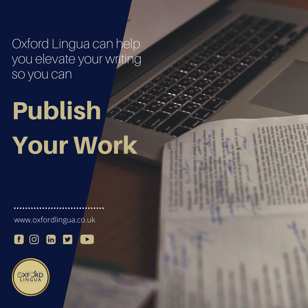 OxfordLingua's tweet photo. Our Translation specialists helped one academic publish his first paper last week. Get in touch today to see how we can help you becoming a published writer!
https://t.co/GYPRZGrq19
#Oxford_Lingua #oxfordlingua #oxford #translation #translation_studies #academic #publish https://t.co/8fclNZIaFU