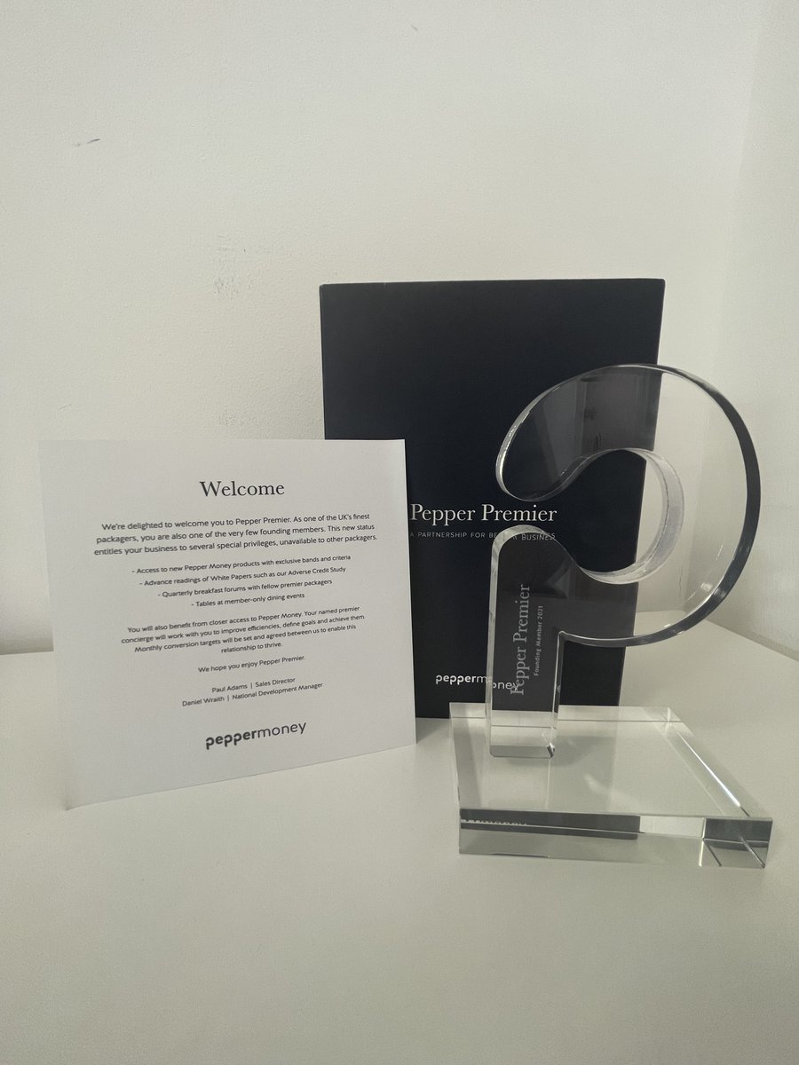 A very exciting delivery from <a href="/PepperMoneyUK/">Pepper Money UK</a> this morning!

We're so excited to be a founding member of Pepper Premier; a reward for being one of the UK's finest packagers. 🌟