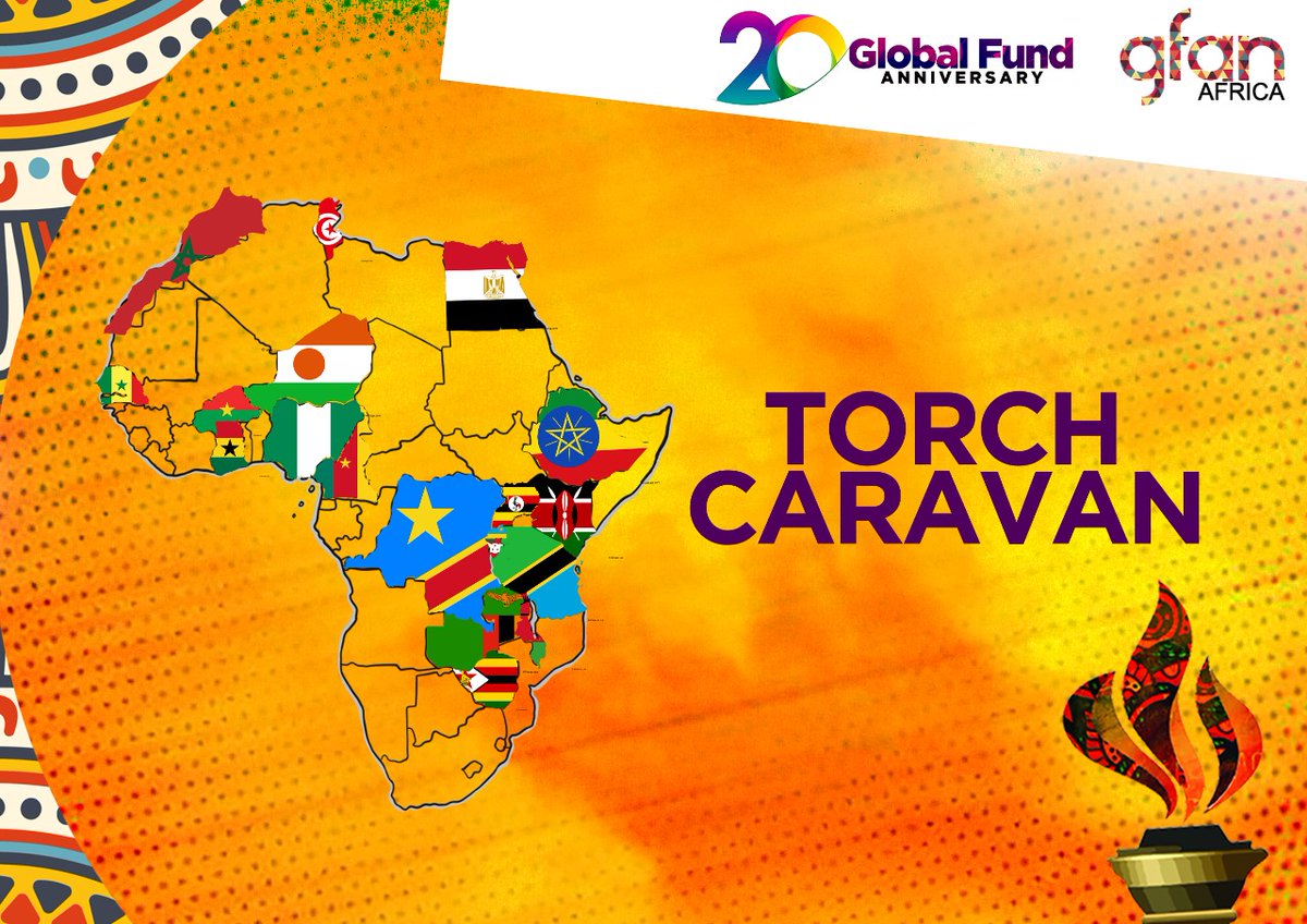 WACIHealth's tweet photo. The #GFTorchCaravan has crossed from Nigeria to Ghana in celebration of the @GlobalFund 20th #iamoneof44million  #GlobalFundat20 
@ACTION_tweets https://t.co/aAvmkO3CIR