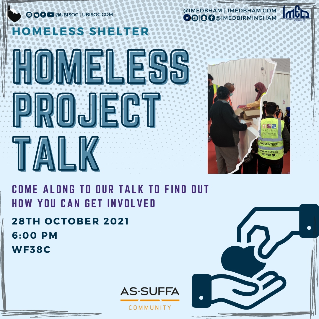 imedbham's tweet photo. Looking to help out in the local community? Want to make friends while earning reward? Then join us for an introduction to the *homeless shelter project*

Suhayb ibn Sinan reported: The Messenger of Allah ﷺ,  said, “The best of you are those who feed others.”
Musnad Aḥmad 23408 https://t.co/k3cONyENTn